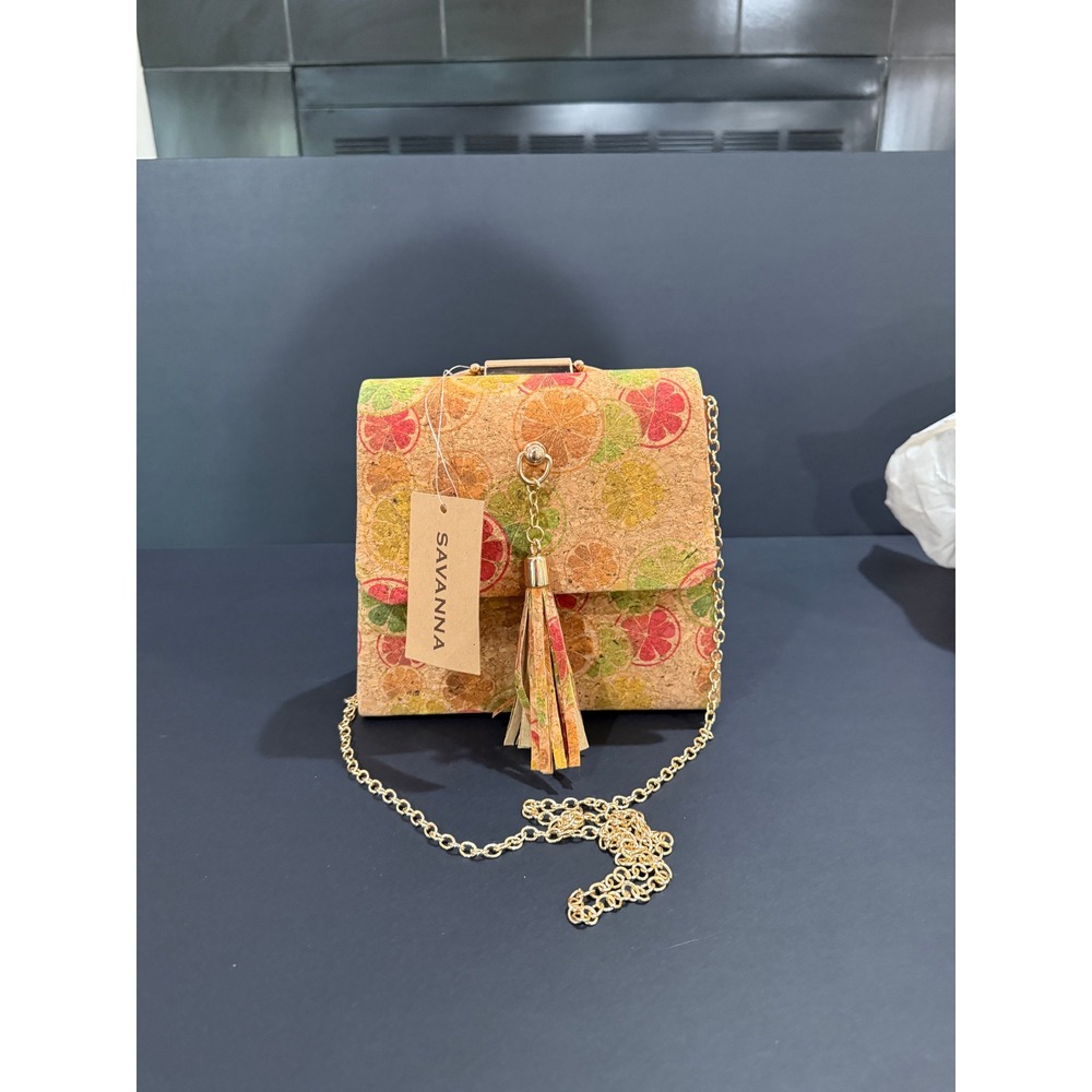 Savanna Citrus Cork Crossbody Bag – Fun, Fresh & Full of Sunshine
